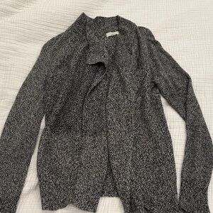 Lou & Grey Heathered Black Cardigan